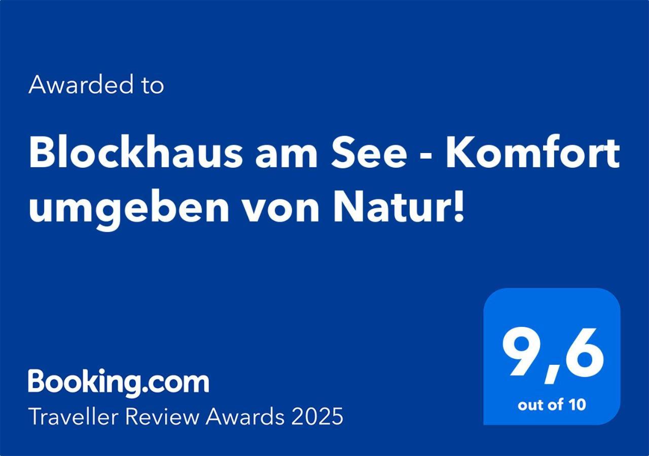Blockhaus Am See - Komfort Umgeben Von Natur! Nalden Eksteriør bilde
